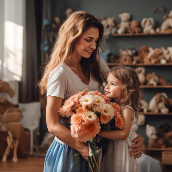 Надо ли дарить цветы маме на детском Дне рождения?