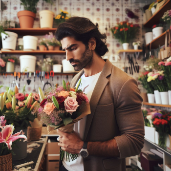 Как мужчины выбирают и покупают цветы