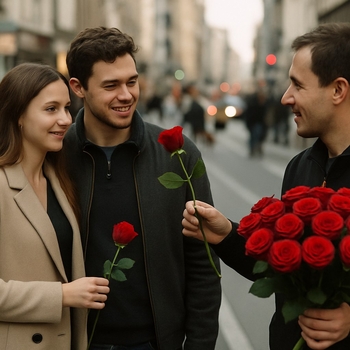 Маме - большой букет, жене - один цветок. Провокационный тренд в соцсетях