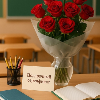 то подарить учителю на 1 сентября? Подарочный сертификат или букет?