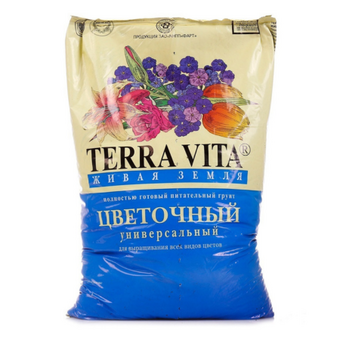 Грунт "Terra Vita Живая Земля" для цветов и комнатных цветов, 5 л