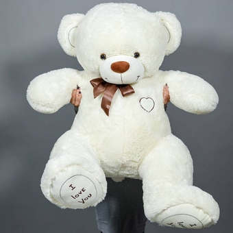 Плюшевый мишка 150 см (молочный)