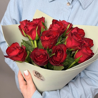 Букет из красных роз Кения в фоамиране