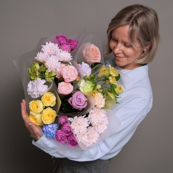 Дофаминовый букет в корейской упаковке