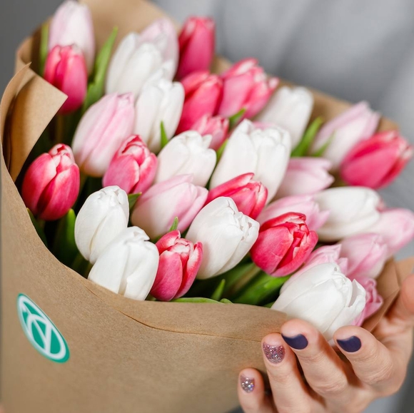 Тюльпаны поштучно нежный микс (Голландия)