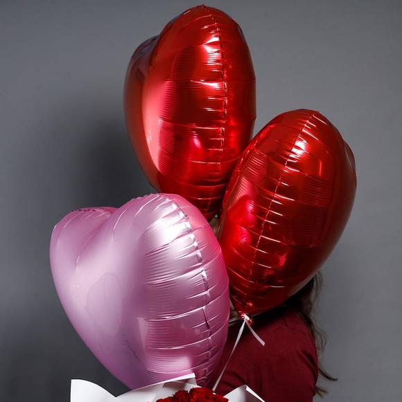 Набор размер ХХL с букетом 101 красная роза Кения (50 см)