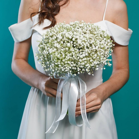 Букет невесты из гипсофилы