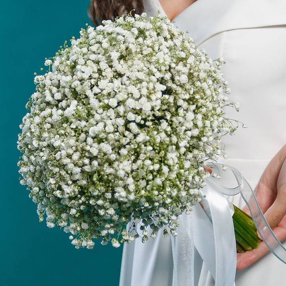 Букет невесты из гипсофилы