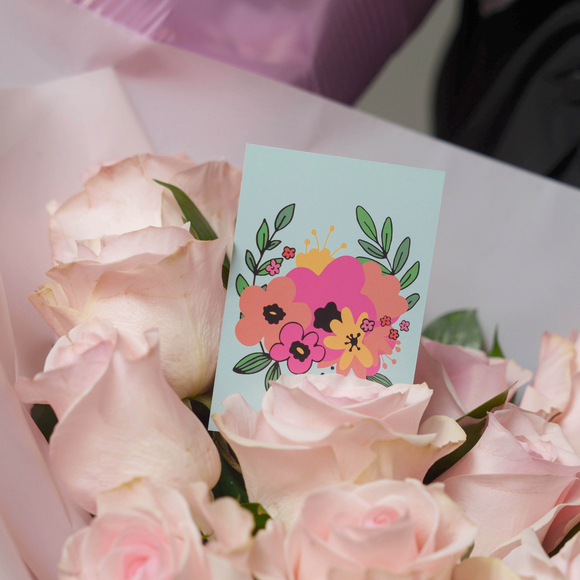 Набор с букетом-сердце из розовых роз 50 см (Эквадор)