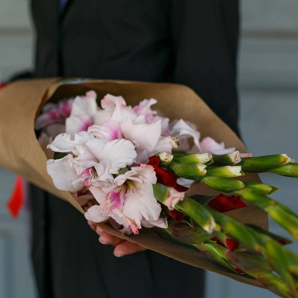 Букет из 5 гладиолусов микс (Голландия)