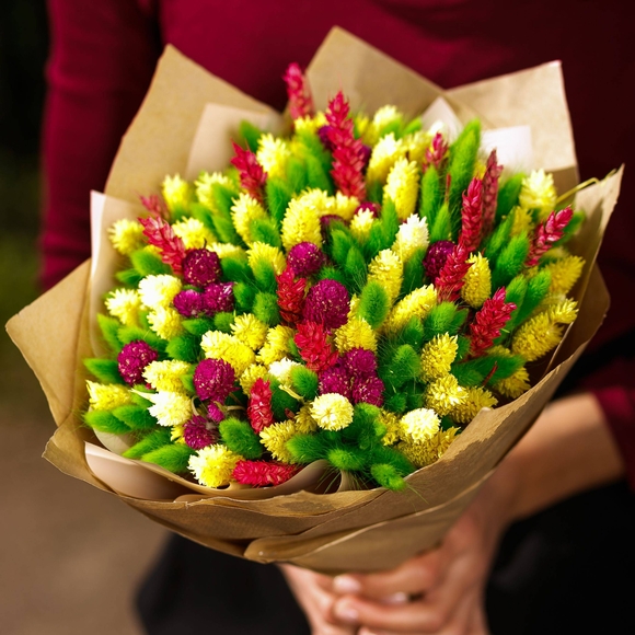 Букет из сухоцветов - М