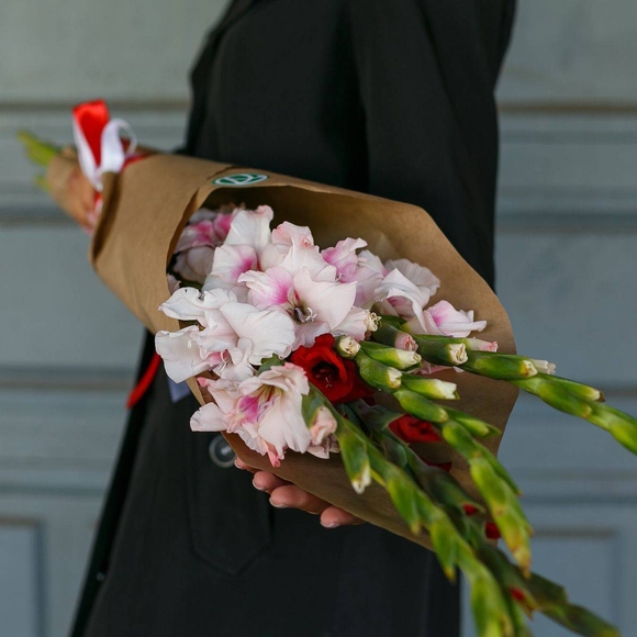 Букет из 5 гладиолусов микс (Голландия)