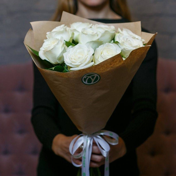 Белоснежный букет-комплимент