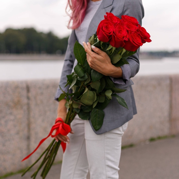 Букет из 7 роз 100 см (Эквадор)