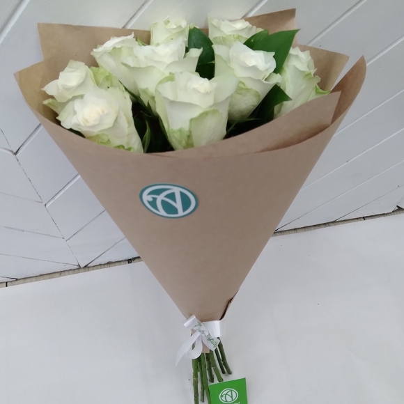 Белоснежный букет-комплимент