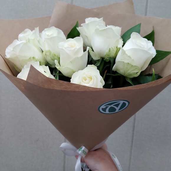 Белоснежный букет-комплимент