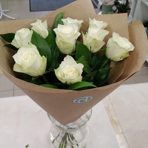 Белоснежный букет-комплимент