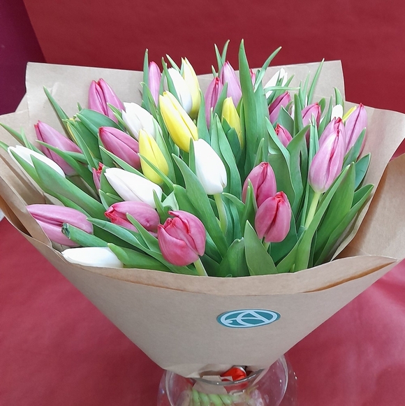 35 тюльпанов микс