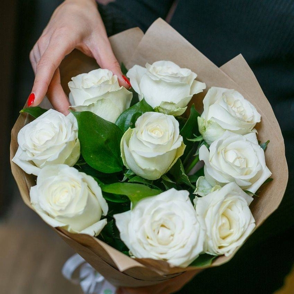 Белоснежный букет-комплимент