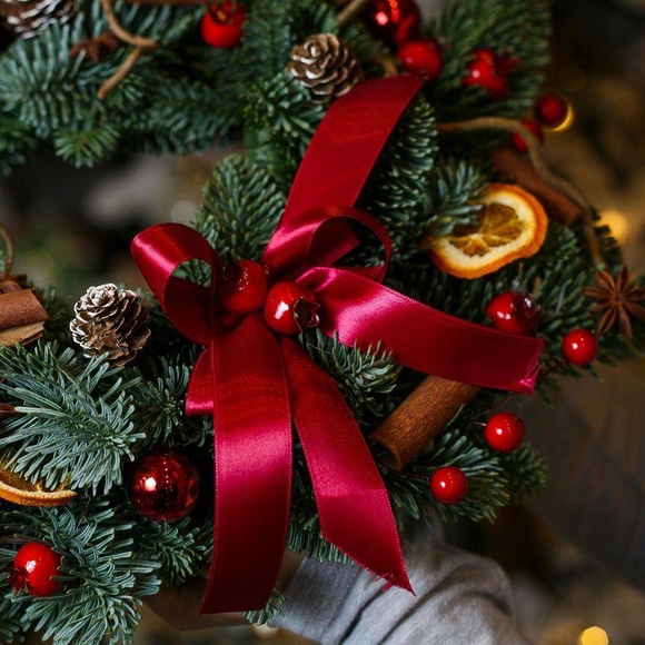 Новогодний венок размер L