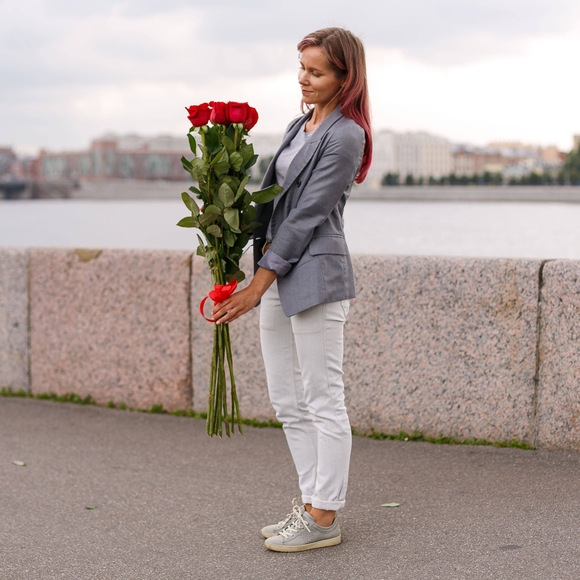 Букет из 9 роз 100 см (Эквадор)