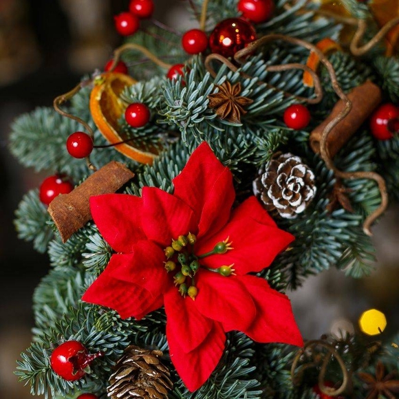 Новогодний венок размер L