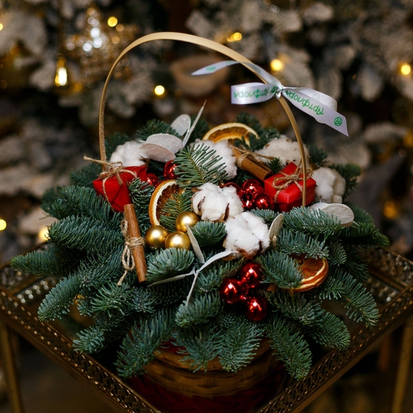 Зимняя корзинка - М