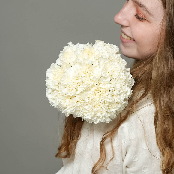 Букет невесты из белого диантуса