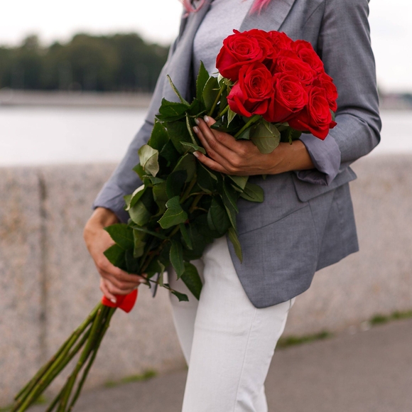 Букет из 9 роз 100 см (Эквадор)