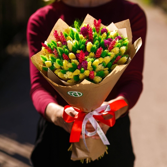 Букет из сухоцветов - М