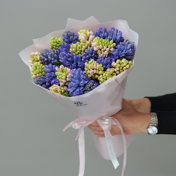 Букет из 25 гиацинтов микс