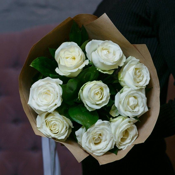 Белоснежный букет-комплимент