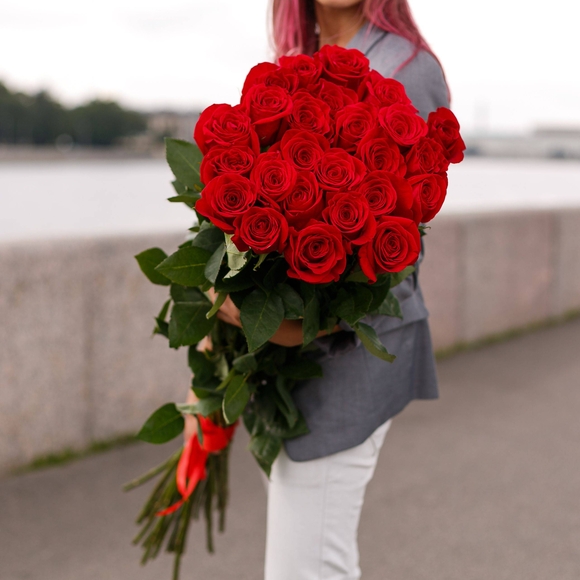 Букет из 25 роз 120 см (Эквадор)