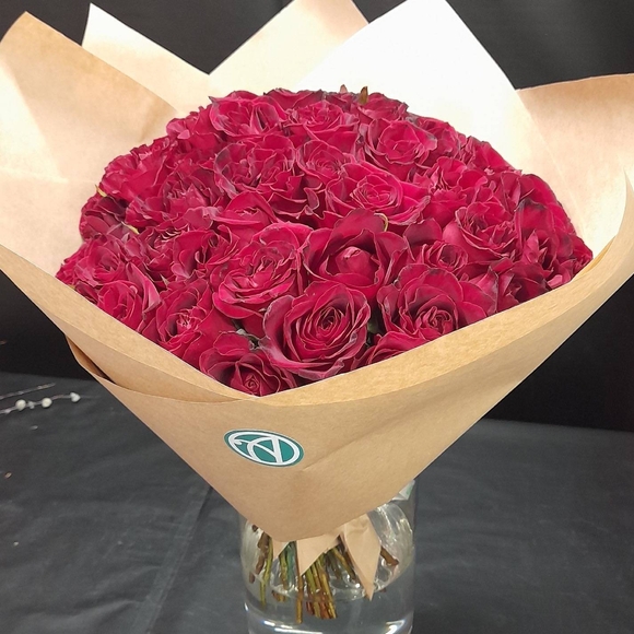 Букет из 35 красных розы 40 см (РФ)