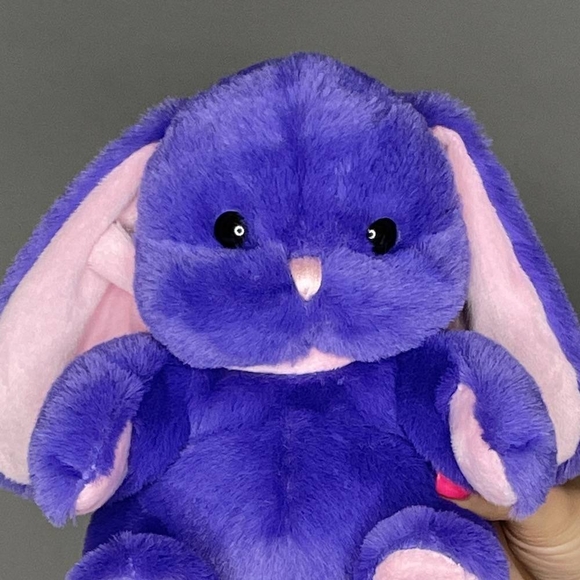 Мягкая игрушка "Зайка фиолетовый" 18 см