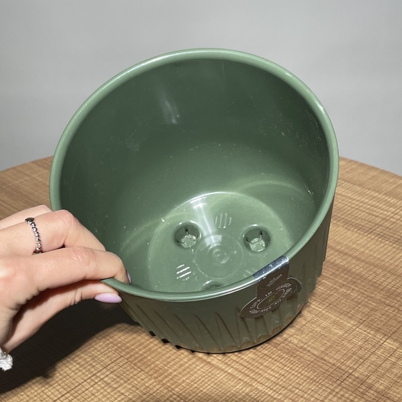 Кашпо пластик нефрит (В15 х Д17)