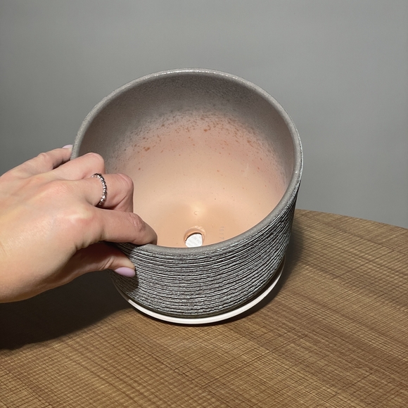 Керамический горшок Лоза бук N2, зелено-серый