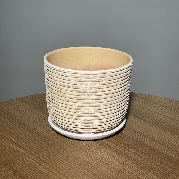 Керамический горшок Лоза бук N2, бежевый