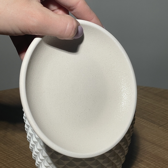 Керамический горшок Грань бутон N1, розовый