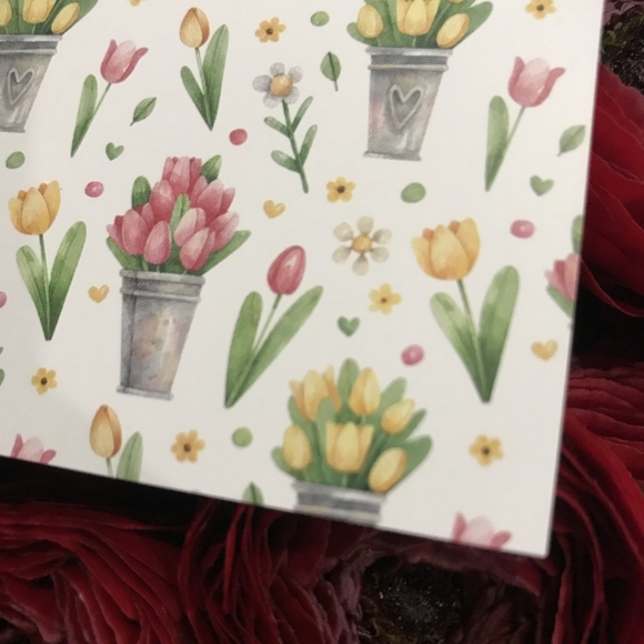 Мини-открытка "Тюльпаны"