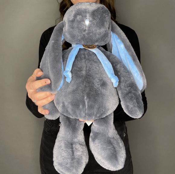 Игрушка Кролик 38 см темно-серый