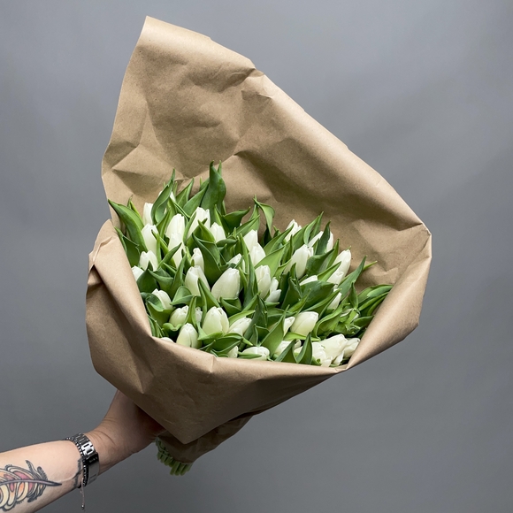 Охапка тюльпанов белых (Голландия)