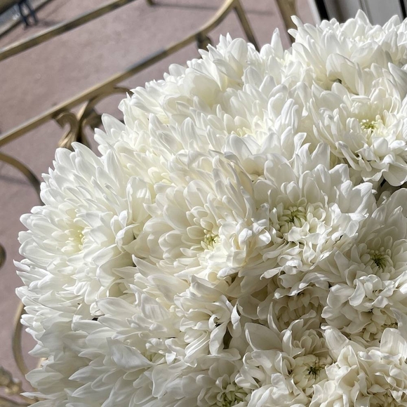 Букет невесты из кустовых хризантем