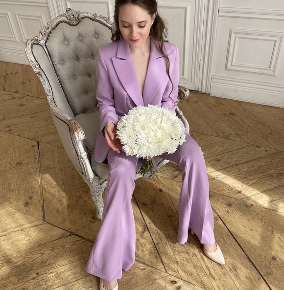 Букет невесты из кустовых хризантем