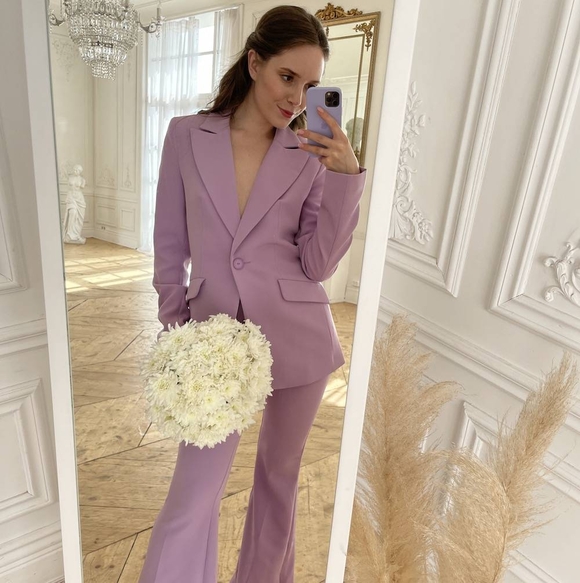 Букет невесты из кустовых хризантем