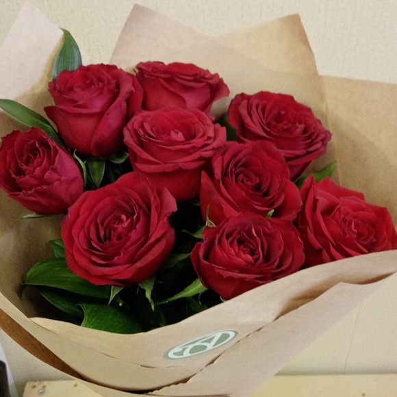 Алый букет-комплимент