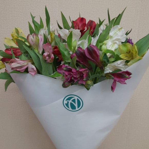 Букет из 15 Альстромерий микс