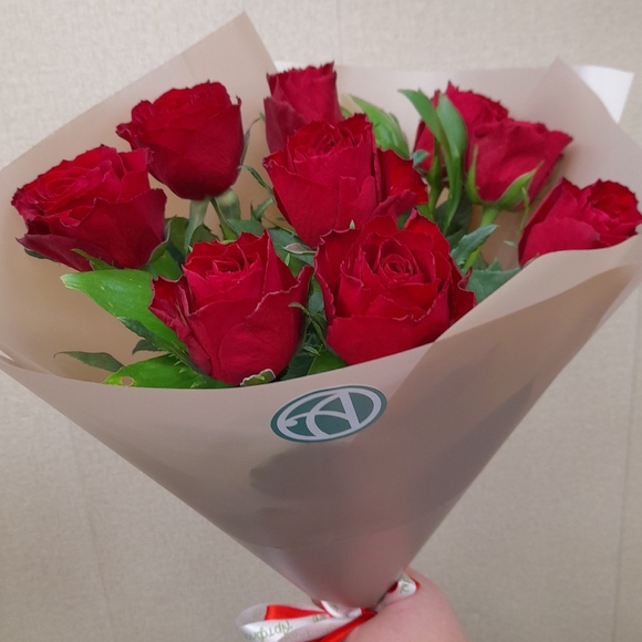 Алый букет-комплимент