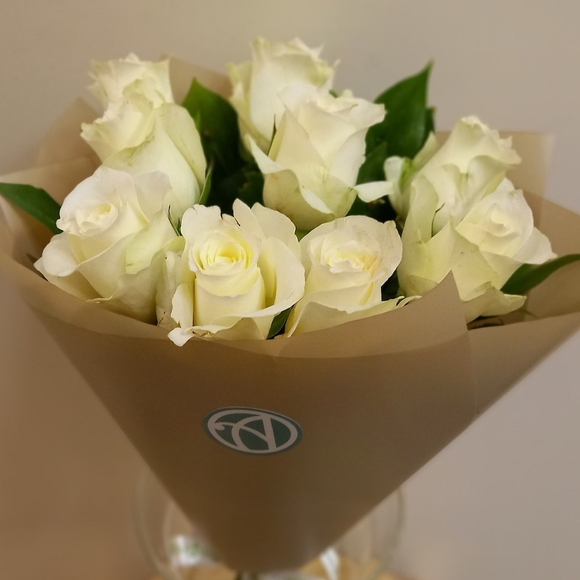 Белоснежный букет-комплимент