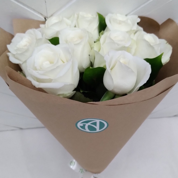 Белоснежный букет-комплимент